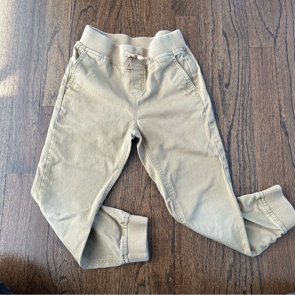 Janie and Jack Boys Khaki joggers